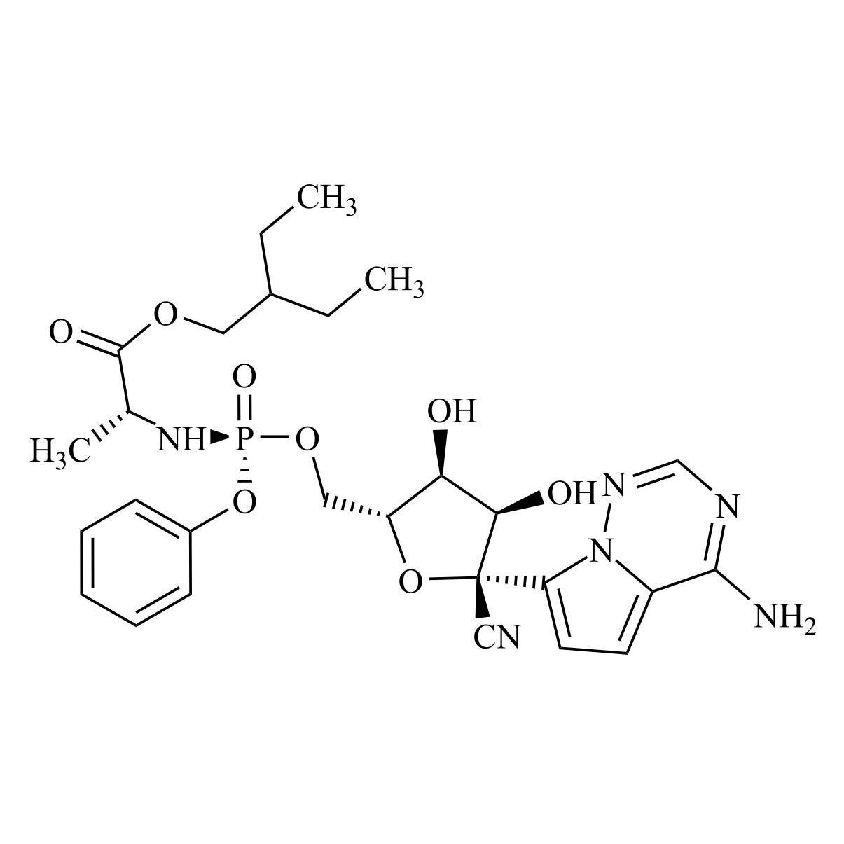 Picture of Remdesivir R-P D-alanine isomer