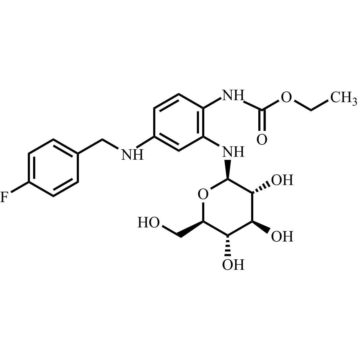 Picture of Retigabine N-beta-D-glucoside 1