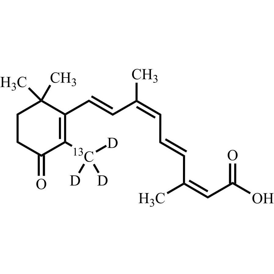 Picture of 4-Oxo-9,13-di-cis-Retinoic Acid-13C-d3