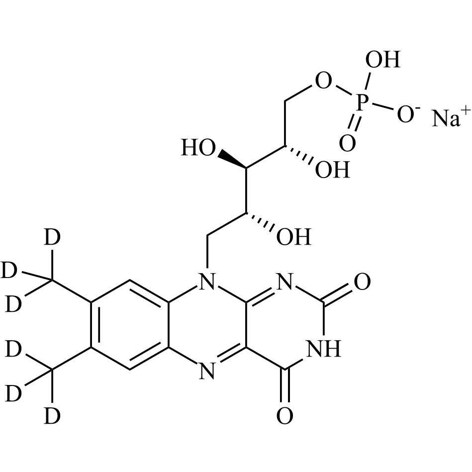 Picture of Riboflavin-5â€™-Phosphate-d6 Sodium