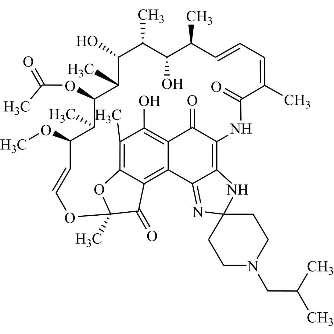 Picture of Rifabutin Impurity 1 (14-epi-Rifabutin)