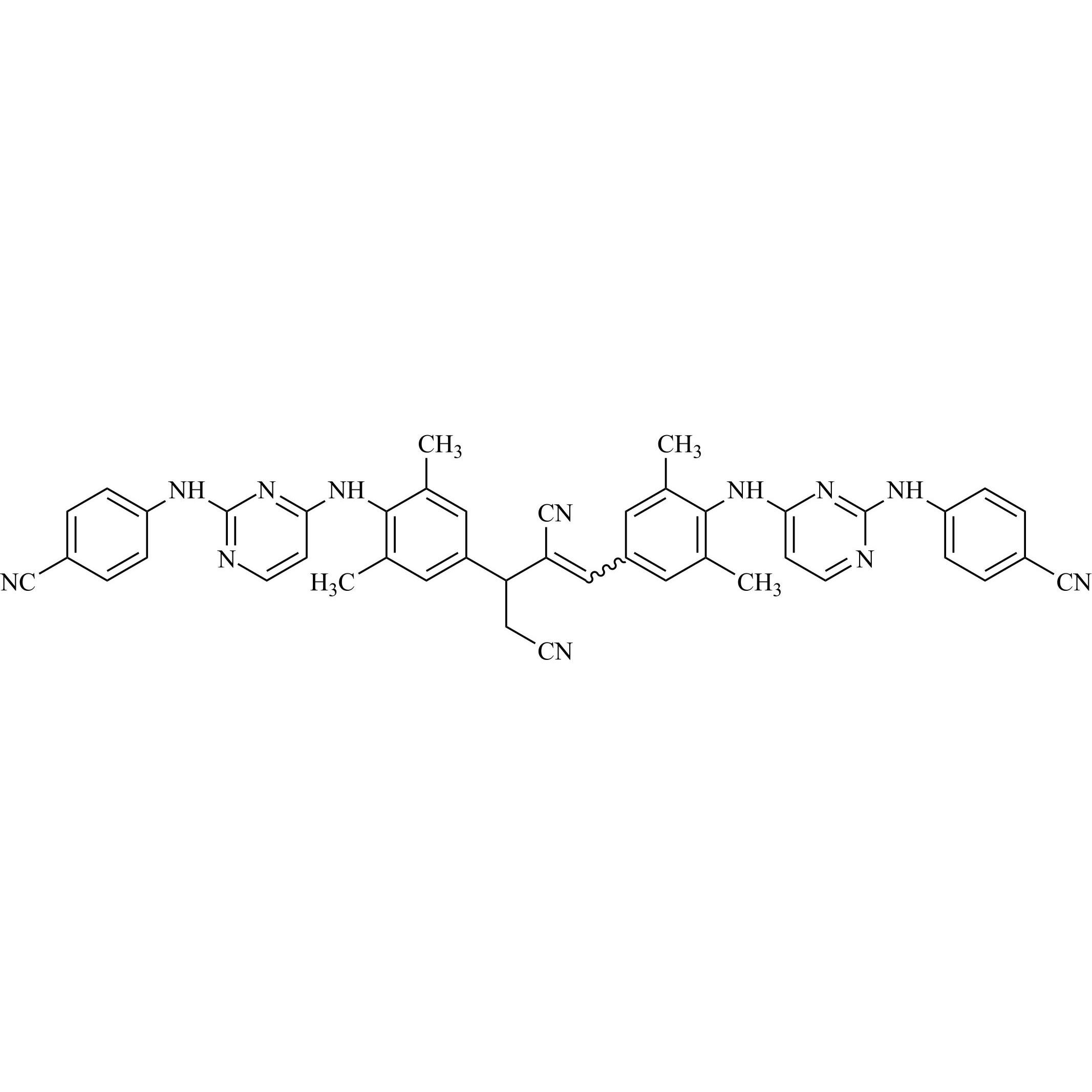 Show details for Rilpivirine Impurity 2 (Mixture of Z and E Isomers) Picture of Rilpivirine Impurity 2 (Mixture of Z and E Isomers)