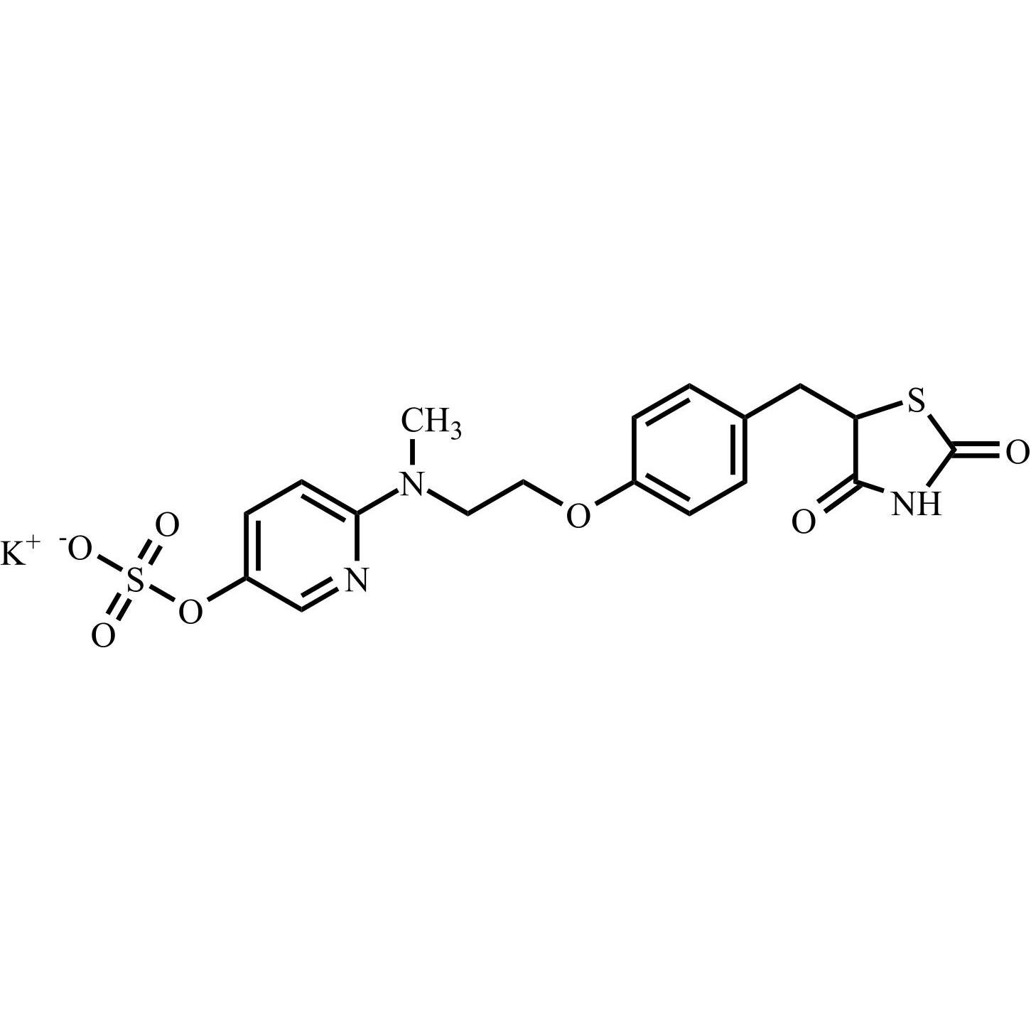 Picture of 5-Hydroxy rosiglitazone sulphate potassium salt