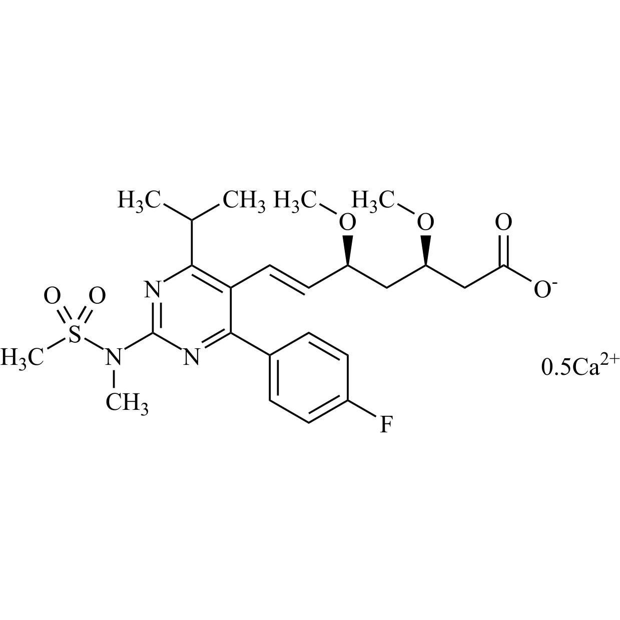 Picture of Rosuvastatin Impurity 45 Cacium Salt