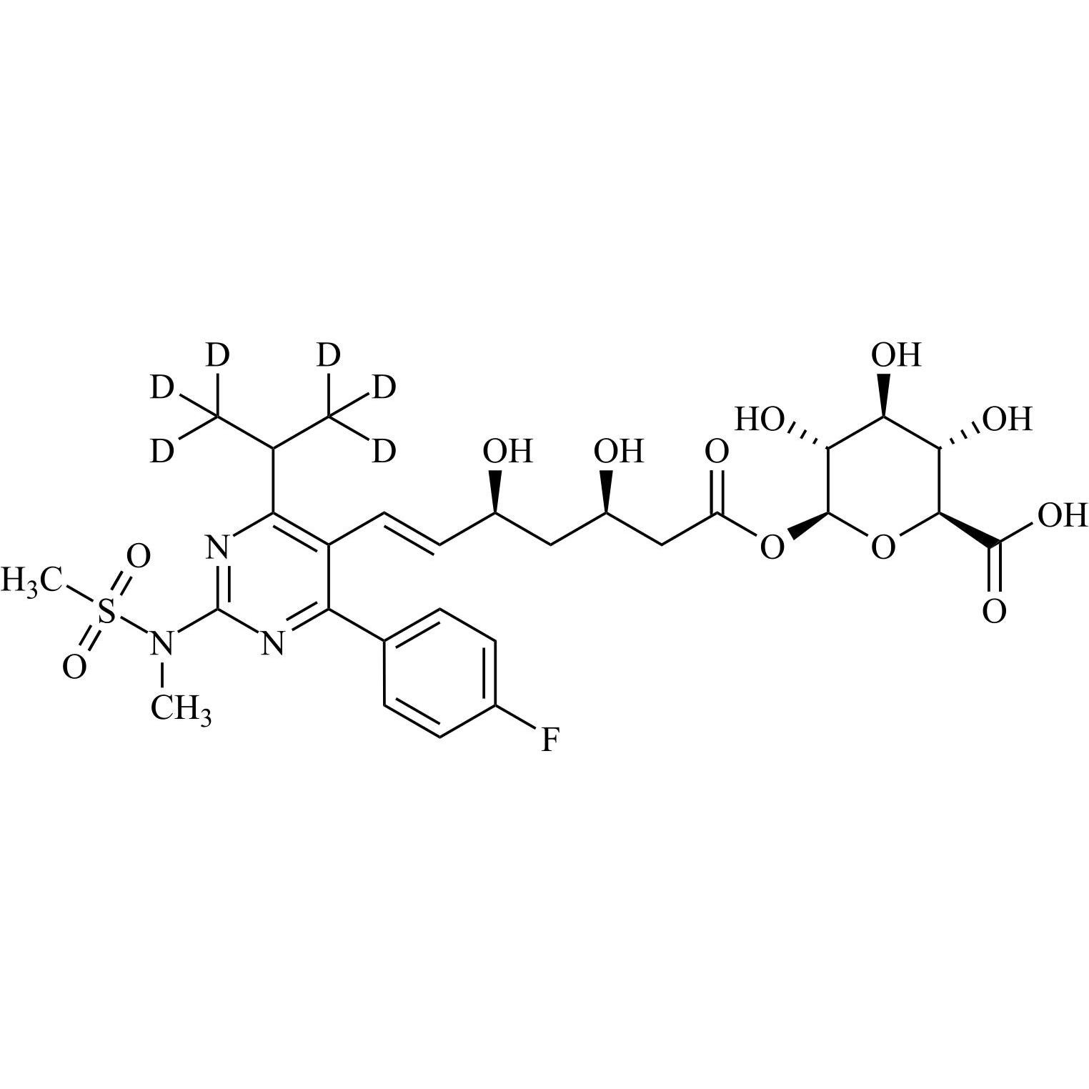 Picture of Rosuvastatin-d6 Acyl-beta-D-Glucuronide