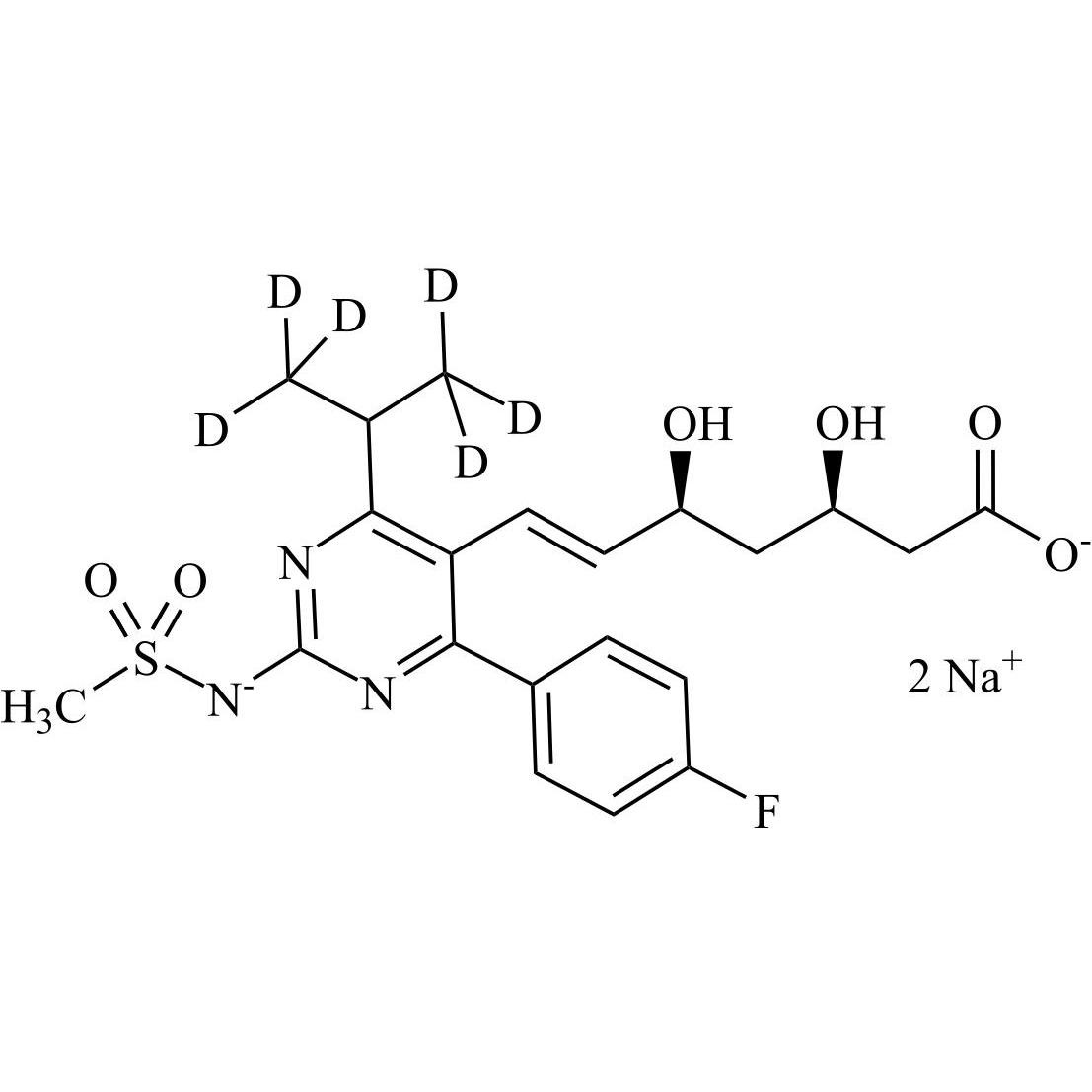 Picture of N-Desmethyl Rosuvastatin-d6 Disodium Salt