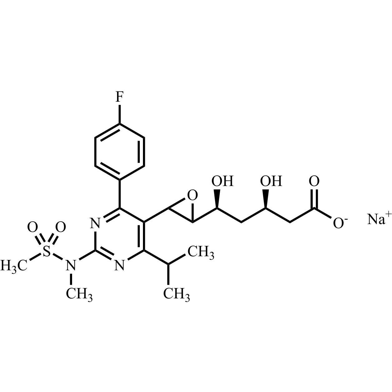 Show details for Rosuvastatin Impurity 28 Sodium Salt (Mixture of Diastereomers) Picture of Rosuvastatin Impurity 28 Sodium Salt (Mixture of Diastereomers)