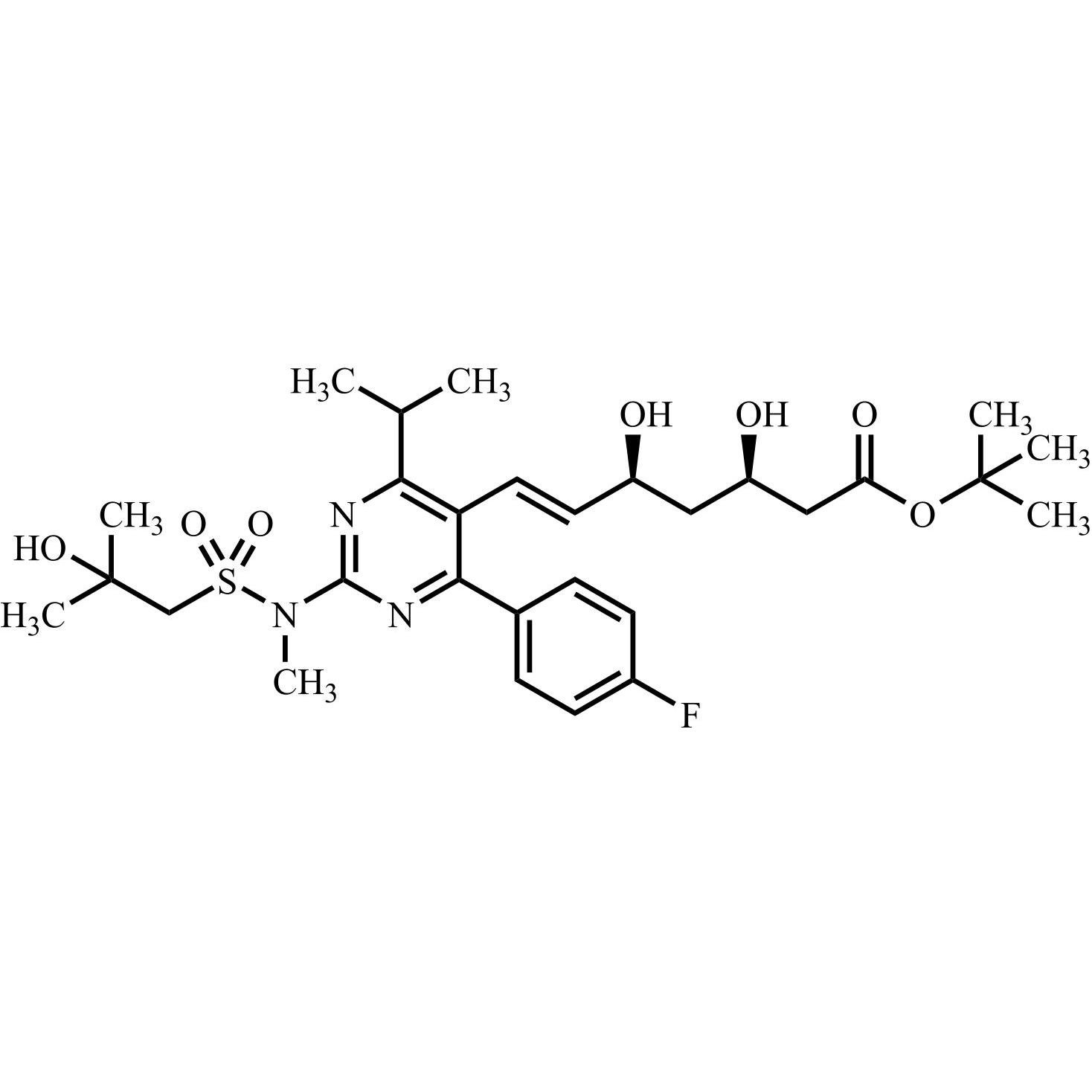 Picture of Rosuvastatin EP Impurity A t-Butyl Ester