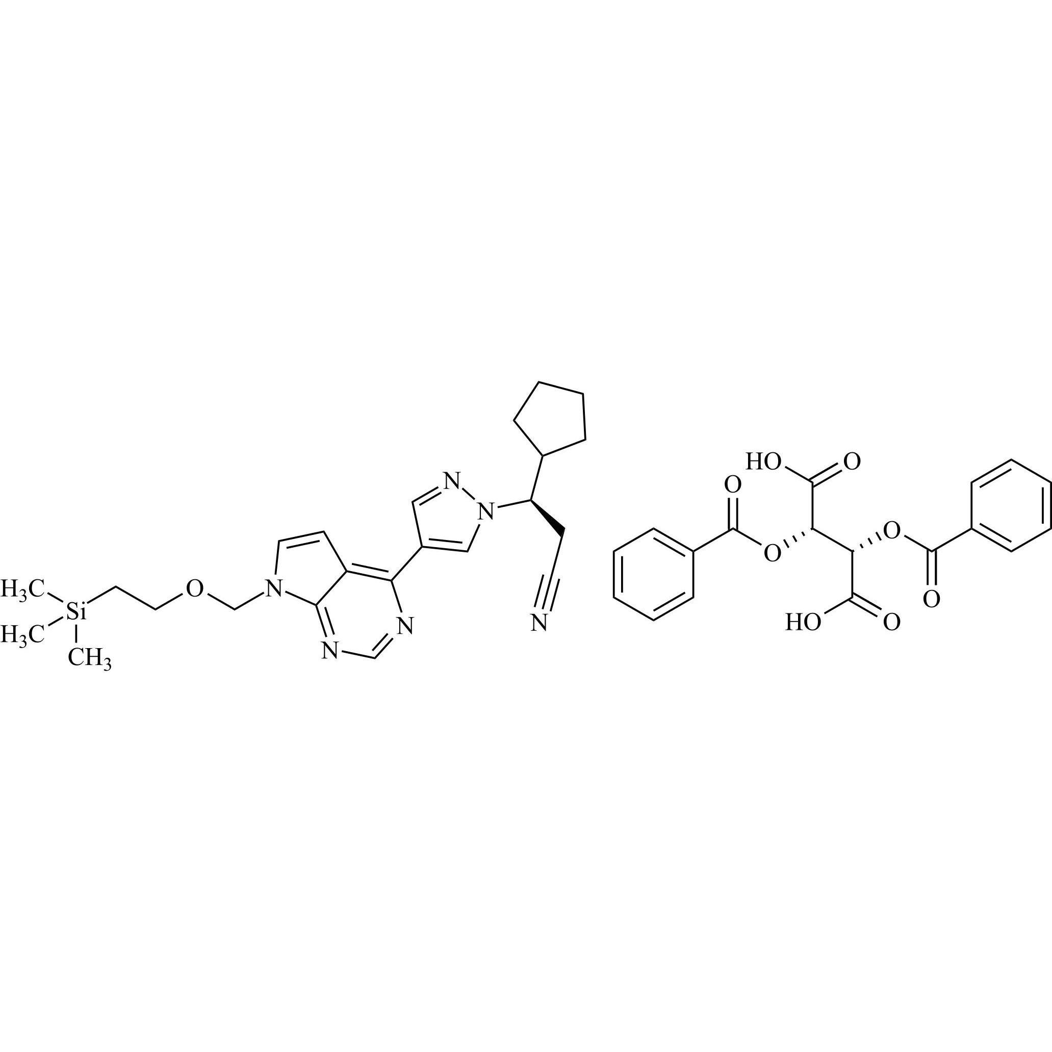 Picture of Ruxolitinib Impurity 25 (+)-Dibenzoyltartaric Acid Salt