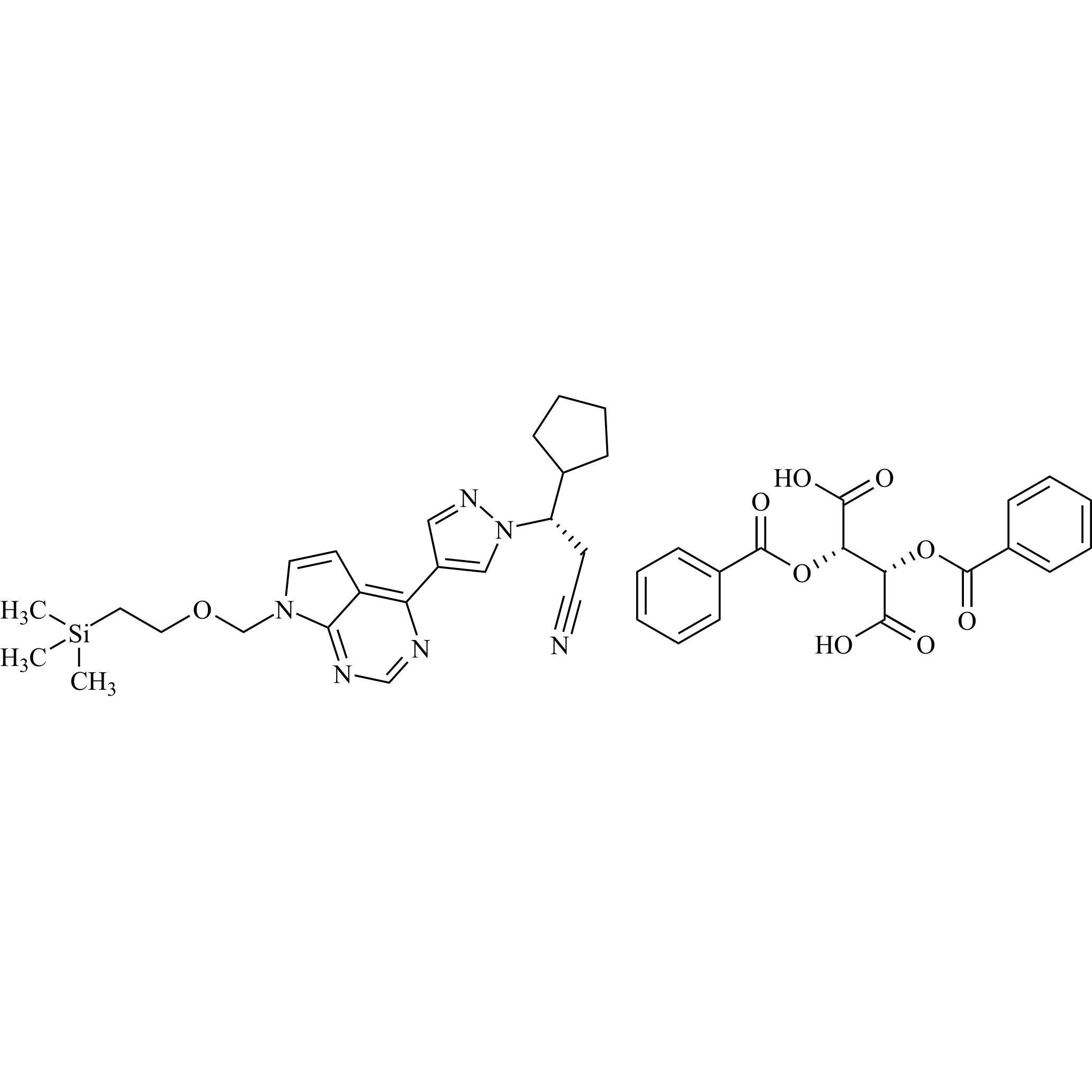 Picture of Ruxolitinib Impurity 26 (+)-Dibenzoyltartaric Acid Salt