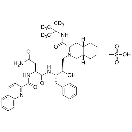 Picture of Saquinavir-d9 Mesylate