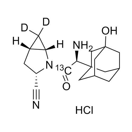 Show details for 5-Hydroxy Saxagliptin-13C-d2 HCl Picture of 5-Hydroxy Saxagliptin-13C-d2 HCl