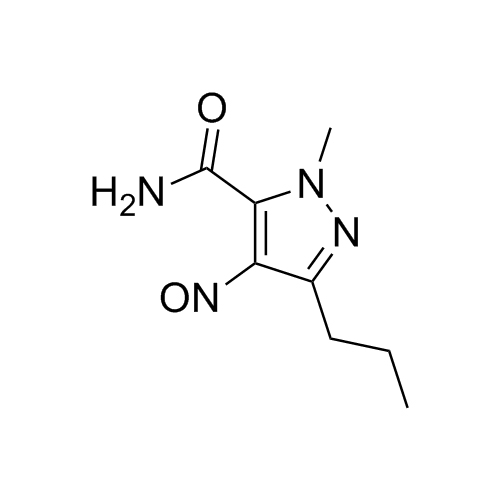 Picture of 1-methyl-4-nitroso-3-propyl-1H-pyrazole-5-carboxamide