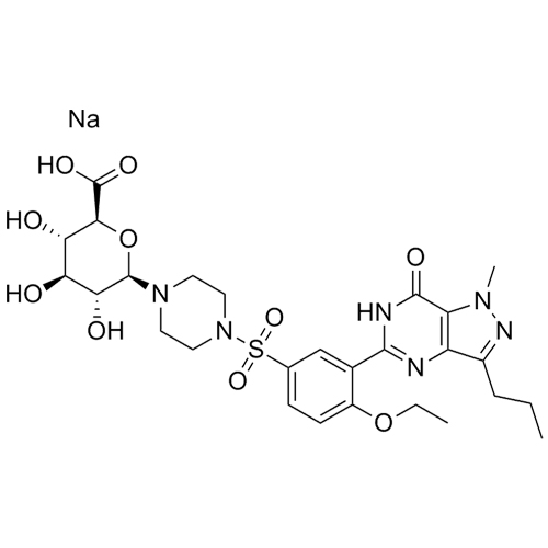 Picture of N-Desmethyl Sildenafil N-Glucuronide Sodium Salt
