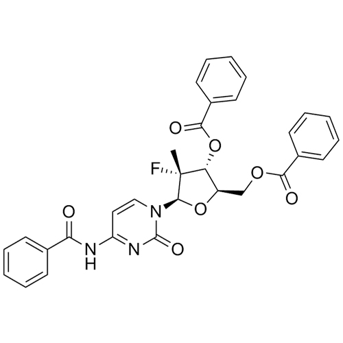 Picture of Sofosbuvir trisbenzoyl impurity