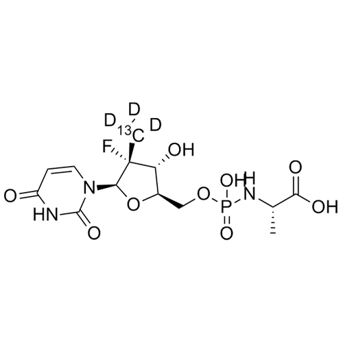 Show details for Sofosbuvir metabolites GS566500-13C-d3 Picture of Sofosbuvir metabolites GS566500-13C-d3
