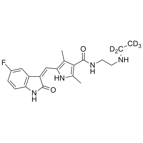 Picture of N-Desethyl Sunitinib-d5