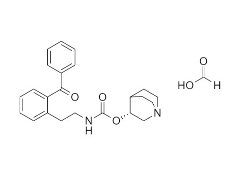 Picture of Solifenacin N-Ethyl Benzophenone Impurity Formate Salt