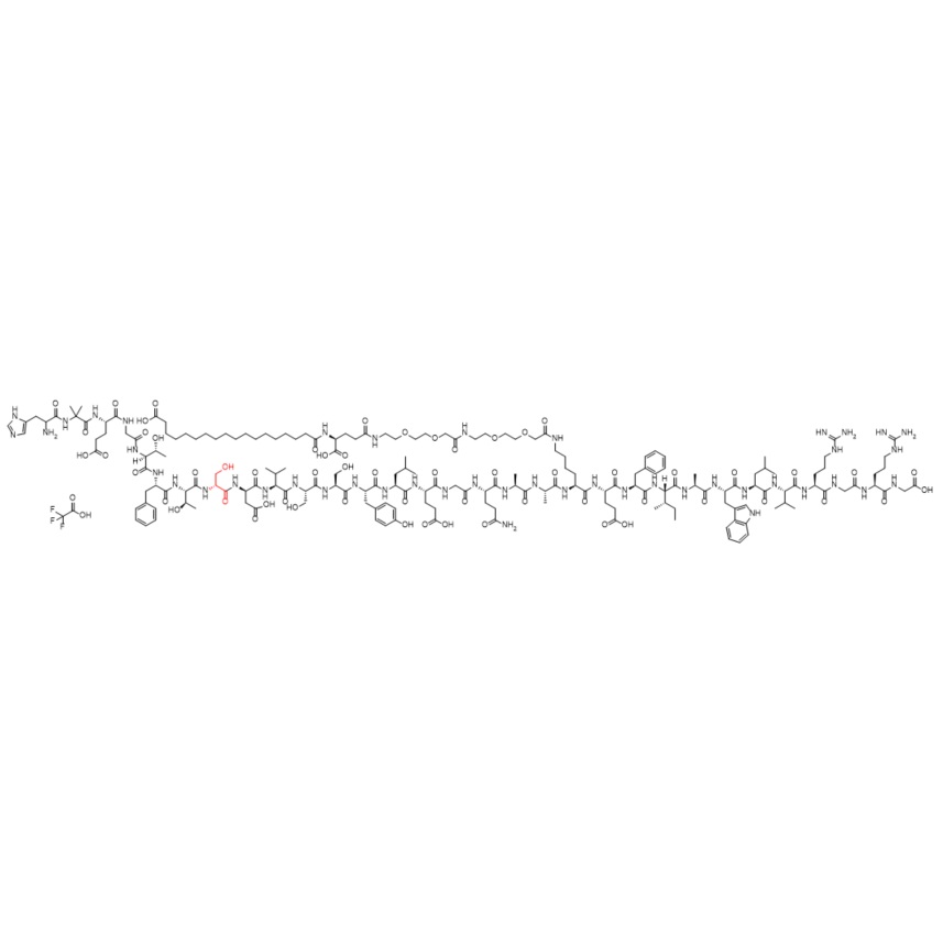 Picture of Semaglutide impurity D-Ser8 TFA Salt