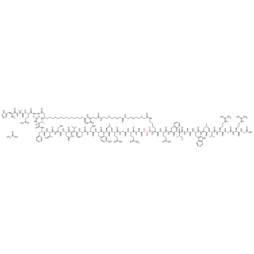 Picture of Semaglutide impurity D-Ala19 TFA Salt