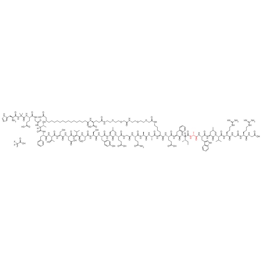 Picture of Semaglutide impurity D-Ala24 TFA Salt