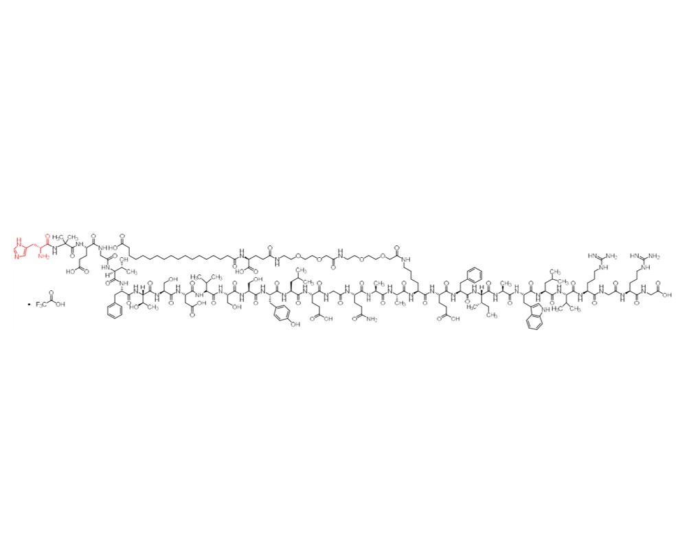 Picture of Semaglutide impurity D-His1 TFA Salt