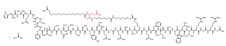 Picture of Semaglutide impurity α-Glu TFA Salt