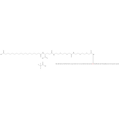 Picture of Semaglutide impurity N-formylkynurenine TFA Salt (oxo-His)