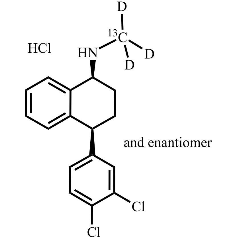 Picture of rac-cis-Sertraline-13C-d3 HCl