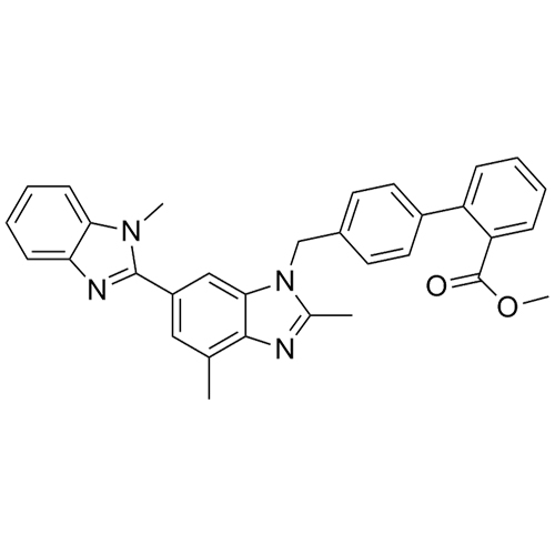 Picture of Telmisartan Desethyl Methyl Ester Impurity