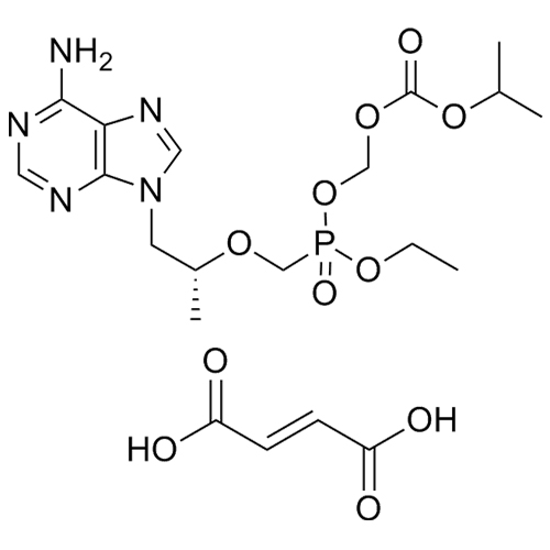 Show details for Mono-POC Ethyl Tenofovir Fumarate (Mixture of Diastereomers) Picture of Mono-POC Ethyl Tenofovir Fumarate (Mixture of Diastereomers)