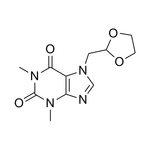Show details for Theophylline Impurity 4 (Doxofylline Impurity 3) Picture of Theophylline Impurity 4 (Doxofylline Impurity 3)
