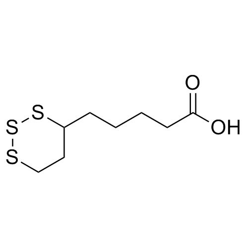 Picture of Thioctic Acid EP Impurity A (1,2,3-Trithiane-4-Pentanoic Acid)