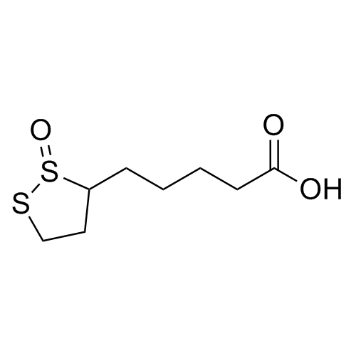Show details for rac-Lipoic Acid Monosulfoxide (Mixture of Regioisomers and Diastereomers) Picture of rac-Lipoic Acid Monosulfoxide (Mixture of Regioisomers and Diastereomers)