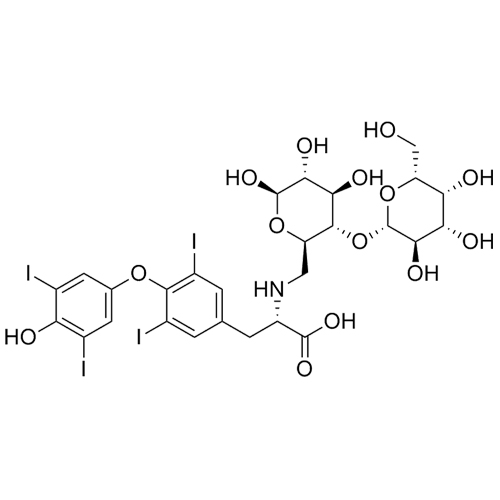 Show details for Levothyroxine Lactose adduct 2 (Amadori Rearrangement Product) Picture of Levothyroxine Lactose adduct 2 (Amadori Rearrangement Product)