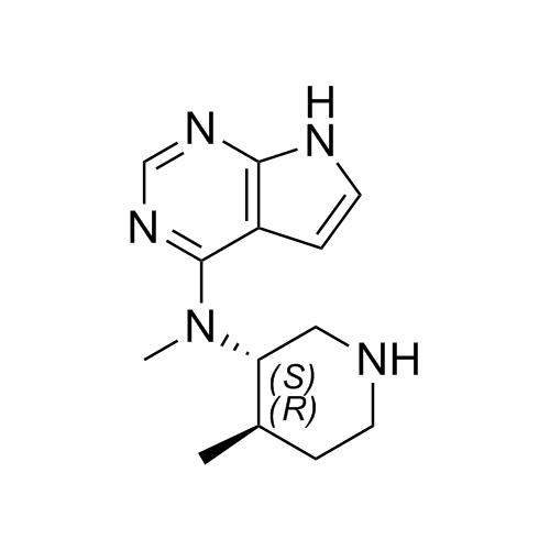 Picture of Tofacitinib Impurity (N-Des-(2-Cyanide-acetyl)-(3S,4R))