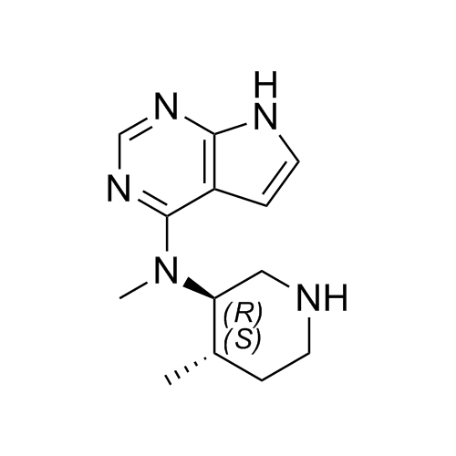 Picture of Tofacitinib Impurity (N-Des-(2-Cyanide-acetyl)-(3R,4S))