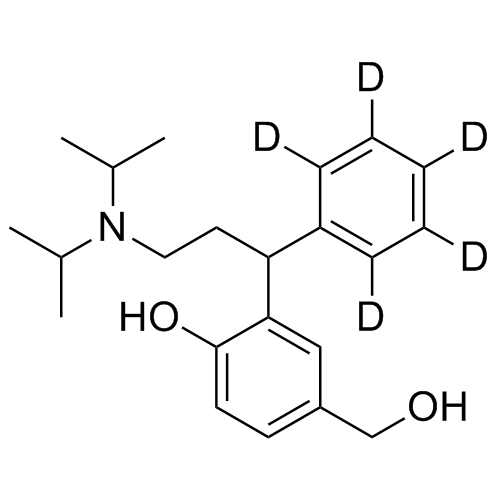 Picture of rac-5-Hydroxymethyl Tolterodine-d5