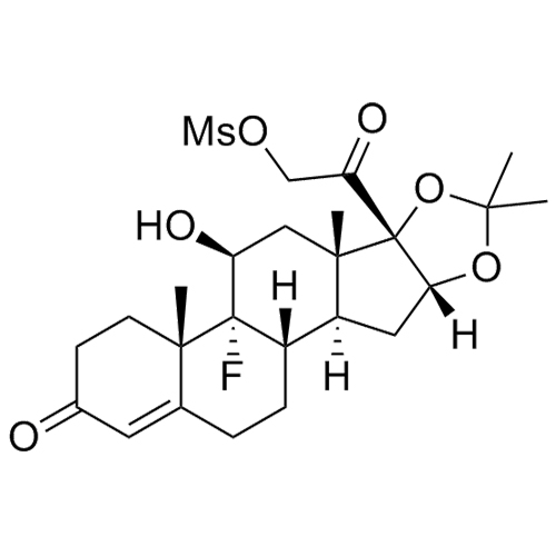 Picture of 1,2-dihydro Triamcinolone 16,17-Acetonide 21-mesylate
