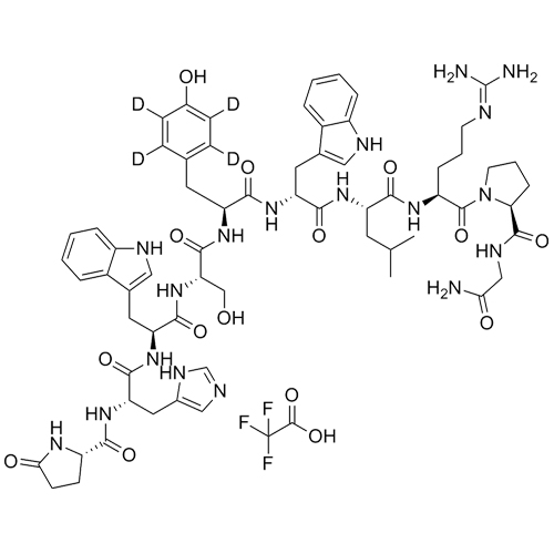 Show details for Triptorelin-d4 Trifluoroacetate (Mixture of Isomers) Picture of Triptorelin-d4 Trifluoroacetate (Mixture of Isomers)