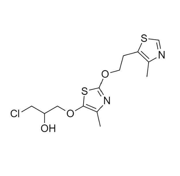 Picture of 1-chloro-3-((4-methyl-2-(2-(4-methylthiazol-5-yl)ethoxy)thiazol-5-yl)oxy)propan-2-ol