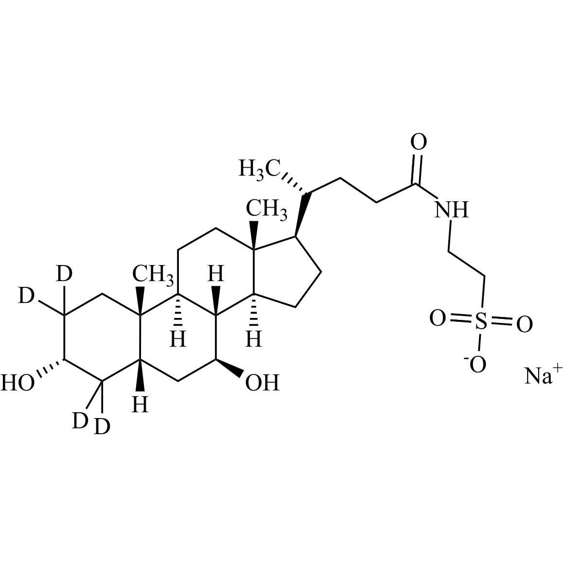 Picture of Tauroursodeoxycholic Acid-d4, Sodium Salt
