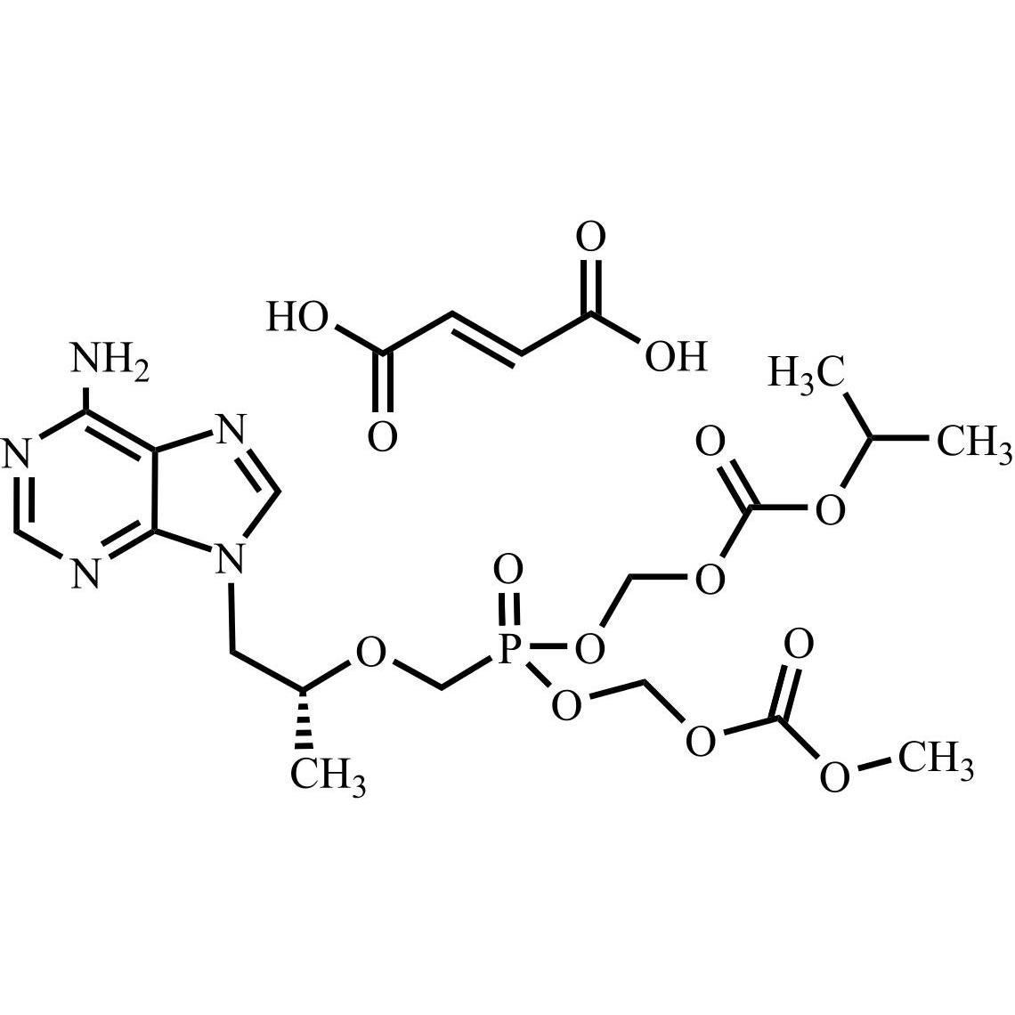 Show details for Mono-POC Tenofovir Fumarate (Mixture of Diastereomers) Picture of Mono-POC Tenofovir Fumarate (Mixture of Diastereomers)