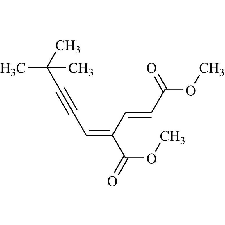 Picture of (2E,4E)-4-(4,4-Dimethyl-2-pentyn-1-ylidene)-2-pentenedioic Acid 1,5-Dimethyl Ester