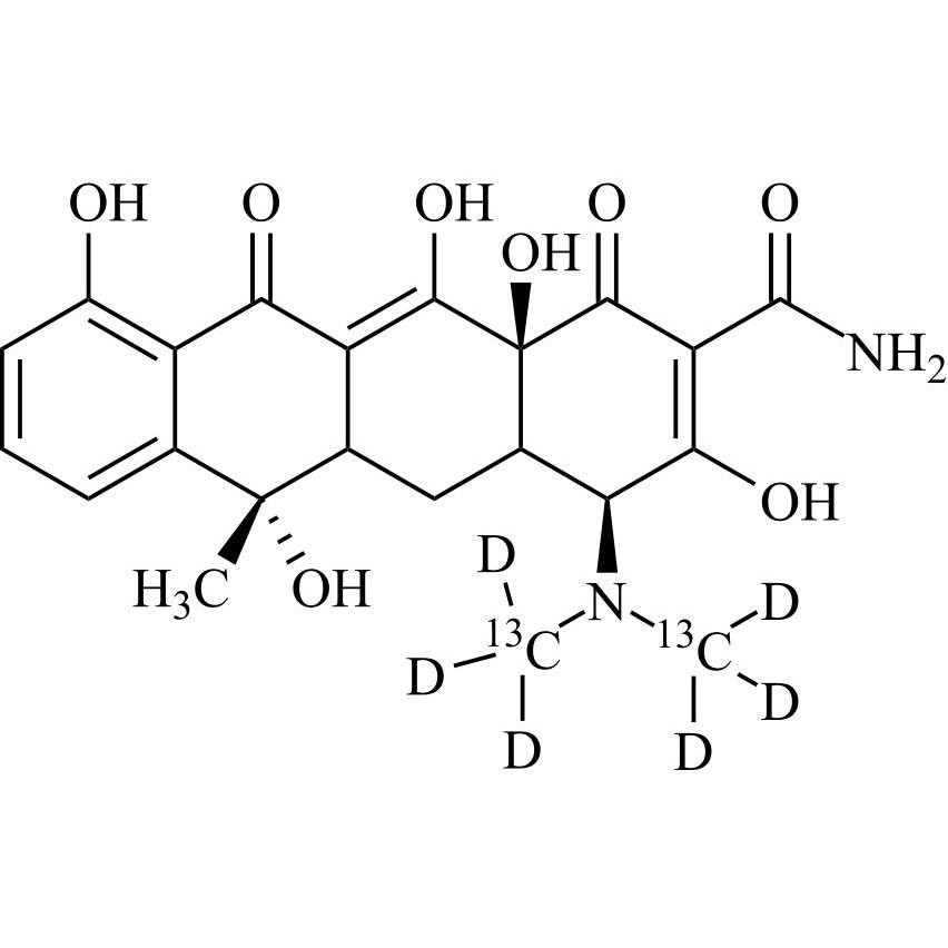 Show details for Tetracycline-13C2-d6 (Oxytetracycline EP Impurity B-13C2-d6) Picture of Tetracycline-13C2-d6 (Oxytetracycline EP Impurity B-13C2-d6)