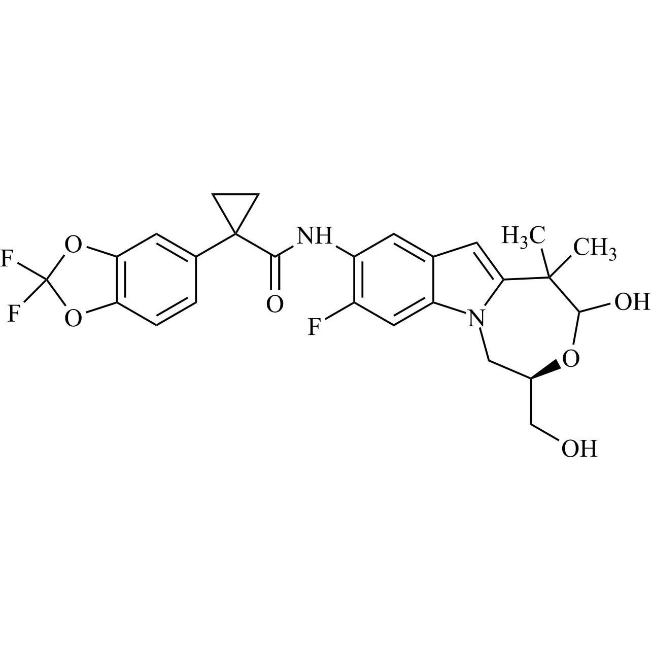 Picture of Tezacaftor Metabolite M1 (Mixture of Diastereomers)