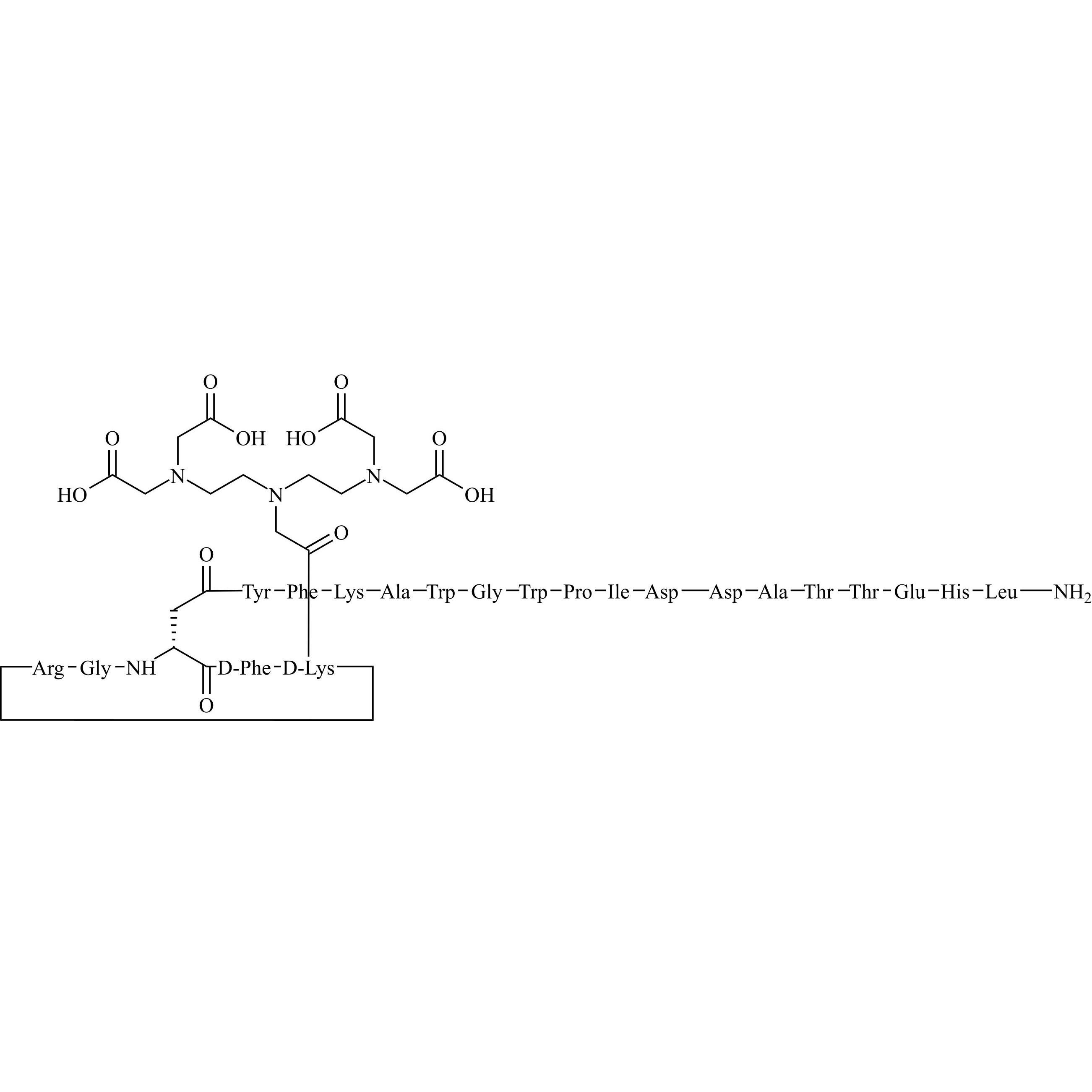 Picture of DTPA-RGD-TCMP-Y1 (RGDfk)