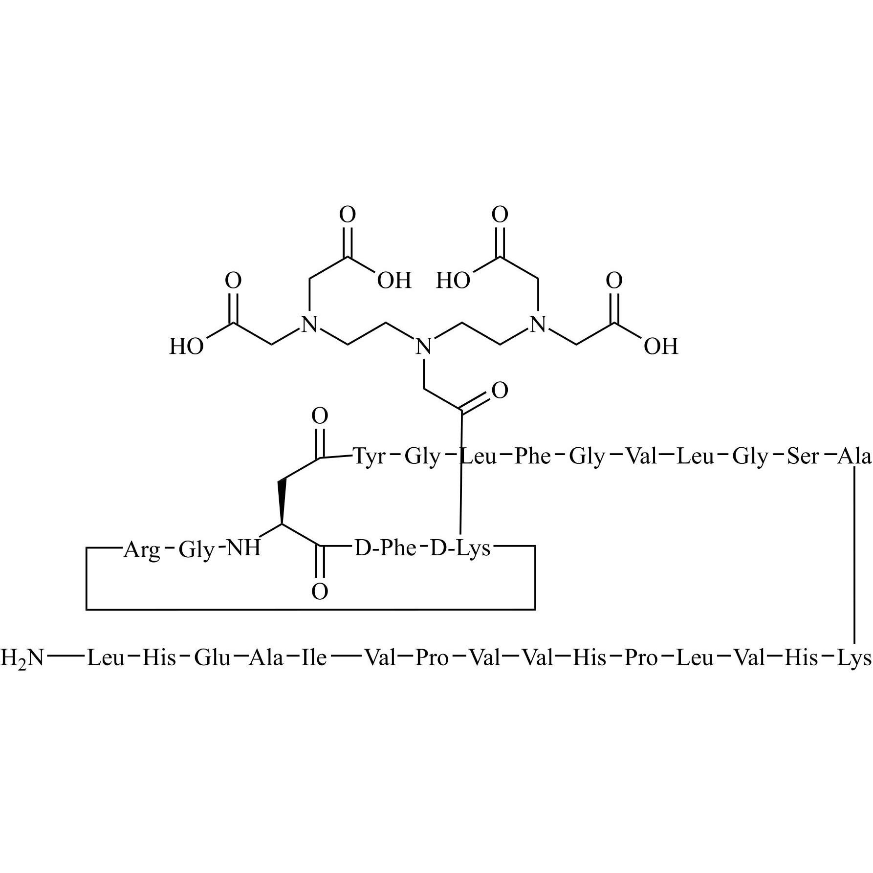 Picture of DTPA-RGD-TFMP-Y4