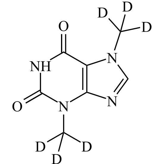 Show details for Theophylline-Ethylenediamine EP Impurity G-d6 (Caffeine EP Impurity D-d6, Theobromine-d6) Picture of Theophylline-Ethylenediamine EP Impurity G-d6 (Caffeine EP Impurity D-d6, Theobromine-d6)