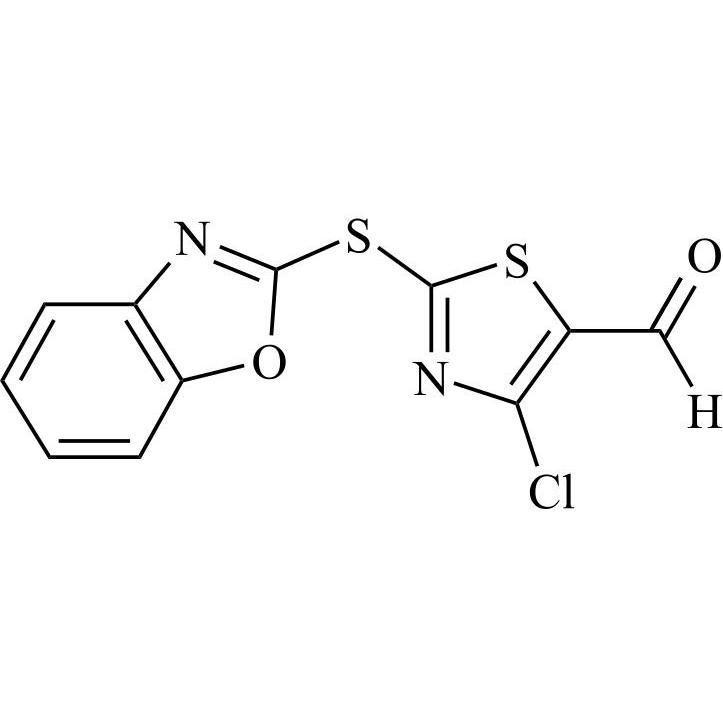 Picture of 2-(Benzo[d]oxazol-2-ylthio)-4-Chlorothiazole-5-Carbaldehyde